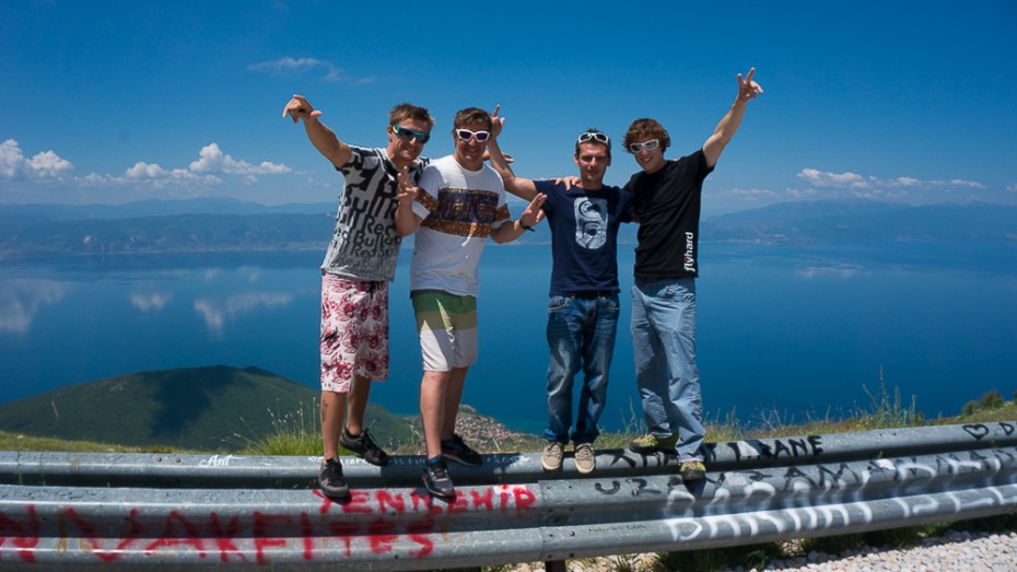 Boys at Ohrid take off