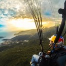 Sunset flying in Budva